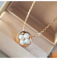 [Amore Jewels]SUN MOP GOLD 1 DIAMOND NECKLACE