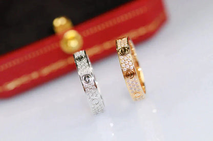 [Amore Jewels]LOVE RING 3.6MM DIAMOND PAVED