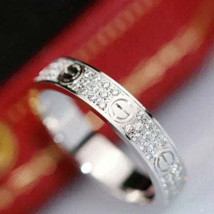 [Amore Jewels]LOVE RING 3.6MM DIAMOND PAVED