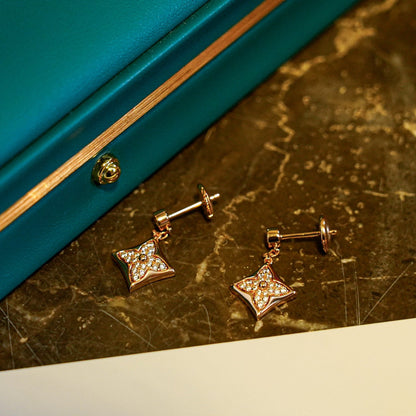 [Amore Jewels]STAR DIAMONDS EARRINGS GOLD