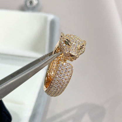 [Amore Jewels]PANTHERE PINK GOLD DIAMOND RING
