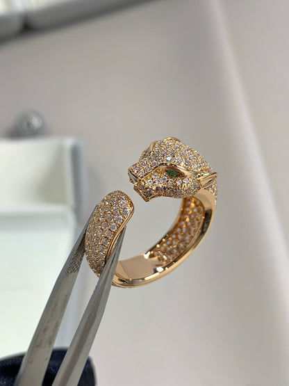 [Amore Jewels]PANTHERE PINK GOLD DIAMOND RING