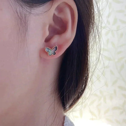 [Amore Jewels]BUTTERFLY DARK MOP  EARRINGS