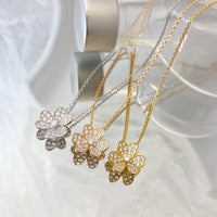 [Amore Jewels]FLOWER DIAMOND NECKLACE
