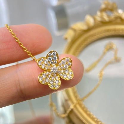 [Amore Jewels]FLOWER DIAMOND NECKLACE