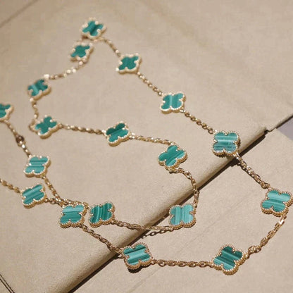 [Amore Jewels]CLOVER 20 MOTIFS MALACHITE GOLD