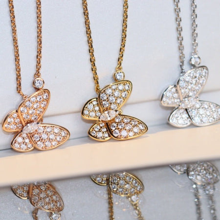 [Amore Jewels]BUTTERFLY DIAMOND NECKLACE