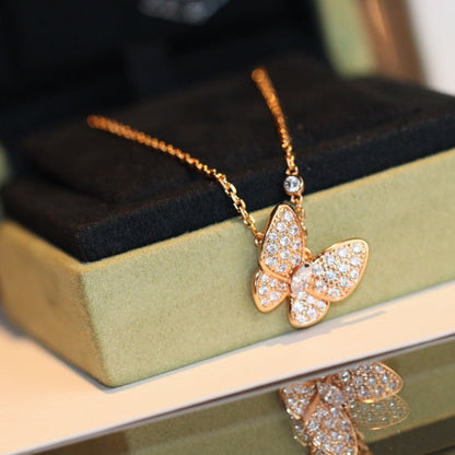 [Amore Jewels]BUTTERFLY DIAMOND NECKLACE