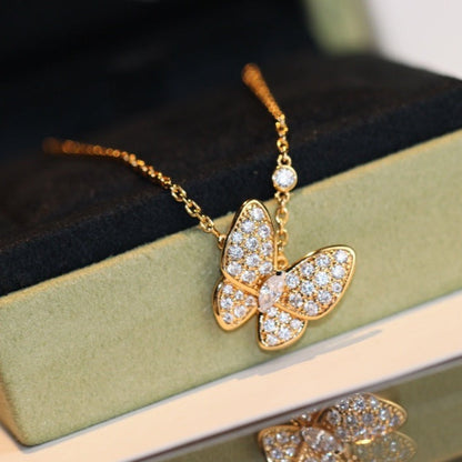 [Amore Jewels]BUTTERFLY DIAMOND NECKLACE