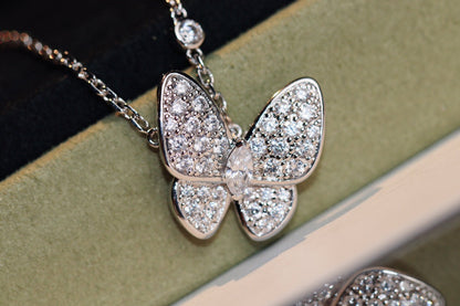 [Amore Jewels]BUTTERFLY DIAMOND NECKLACE