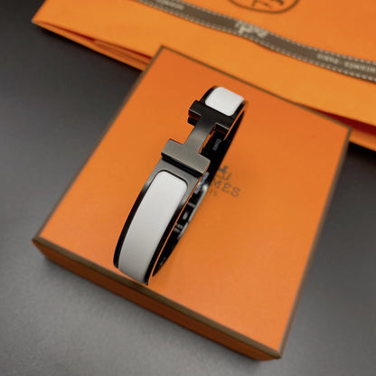 [Amore Jewels]H BRACELET 12MM BLACK WHITE CERAMIC