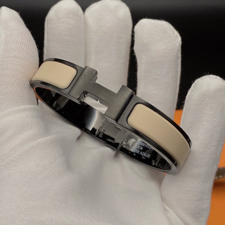 [Amore Jewels]H BRACELET 12MM BLACK BEIGE CERAMIC