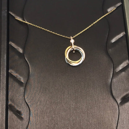 [Amore Jewels]TRINITY  NECKLACE 1 DIAMOND