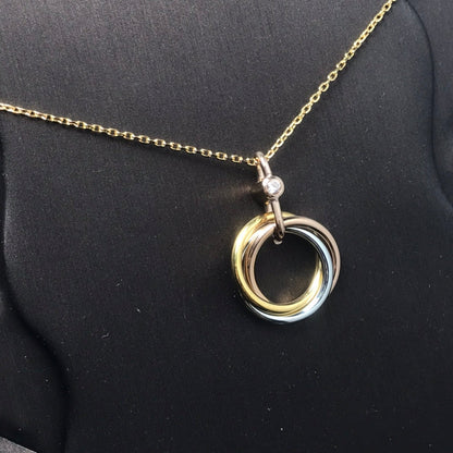[Amore Jewels]TRINITY  NECKLACE 1 DIAMOND