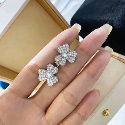 [Amore Jewels]CLOVER COMOS DIAMOND EARRINGS SILVER