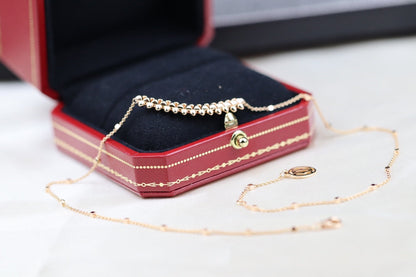 [Amore Jewels]CLASH PINK GOLD NECKLACE