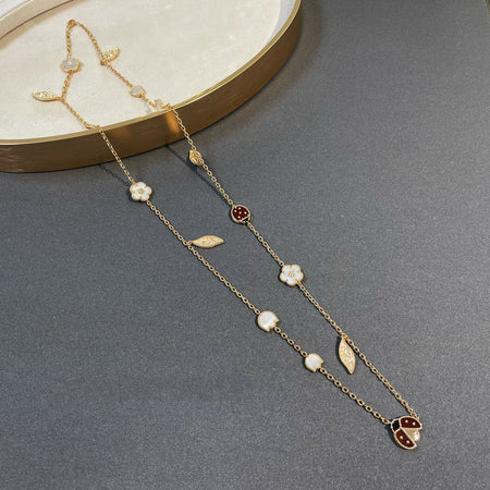 [Amore Jewels]LUCKY SPRING 15 MOTIFS GOLD NECKLACE