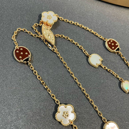 [Amore Jewels]LUCKY SPRING 15 MOTIFS GOLD NECKLACE