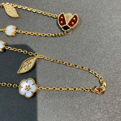 [Amore Jewels]LUCKY SPRING 15 MOTIFS GOLD NECKLACE