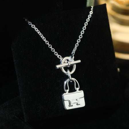 [Amore Jewels]POP H PEDANT SILVER NECKLACE