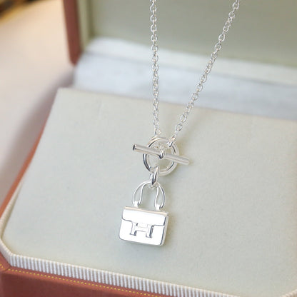 [Amore Jewels]POP H PEDANT SILVER NECKLACE