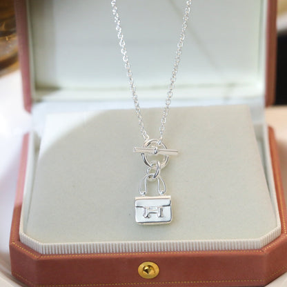 [Amore Jewels]POP H PEDANT SILVER NECKLACE