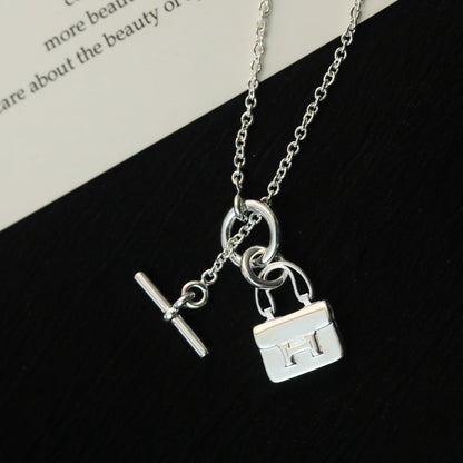 [Amore Jewels]POP H PEDANT SILVER NECKLACE