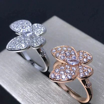 [Amore Jewels]BUTTERFLY PINK GOLD DIAMOND RING