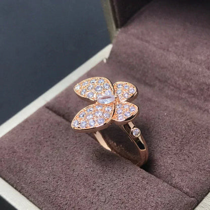 [Amore Jewels]BUTTERFLY PINK GOLD DIAMOND RING