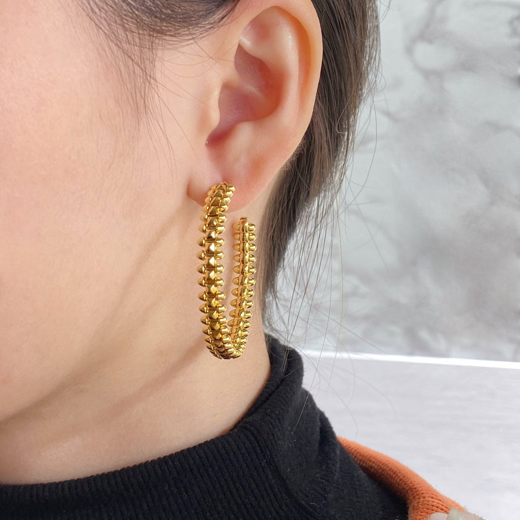 [Amore Jewels]CLASH HOOP LARGE EARRINGS