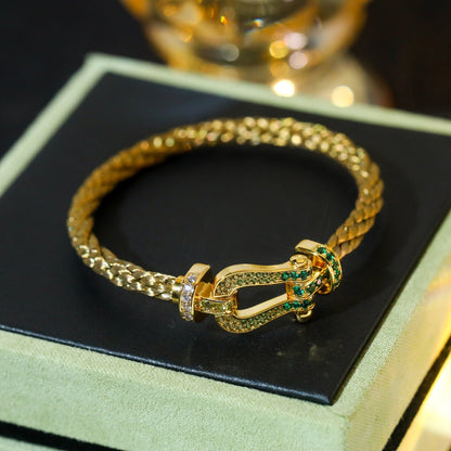 [Amore Jewels]FORCE 10 GOLD GREEN DIAMOND PAVED