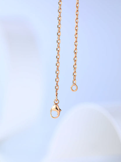 [Amore Jewels]H CAGE PINK GOLD NECKLACE