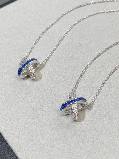 [Amore Jewels]LIENS DIAMOND SILVER NECKLACE