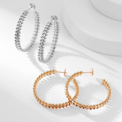 [Amore Jewels]CLASH HOOP LARGE EARRINGS