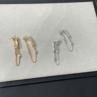 [Amore Jewels]CHAINE CHAOS DIAMOND DROP EARRINGS