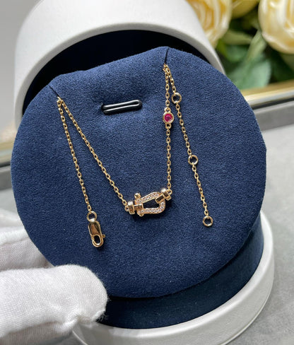 [Amore Jewels]FORCE 10 DIAMOND PINK GOLD NECKLACE