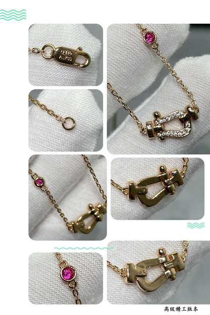 [Amore Jewels]FORCE 10 DIAMOND PINK GOLD NECKLACE