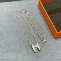 [Amore Jewels]POP H SKY BLUE NECKLACE