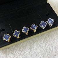 [Amore Jewels]CLOVER PIETERSITE MEDIUM STUD EARRINGS