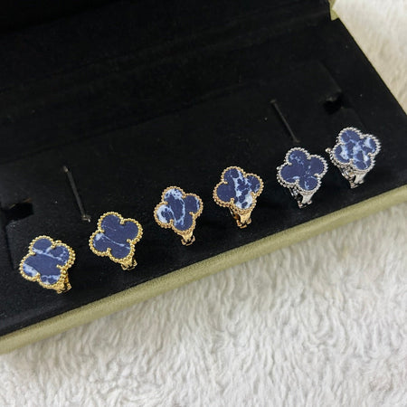 [Amore Jewels]CLOVER PIETERSITE MEDIUM STUD EARRINGS