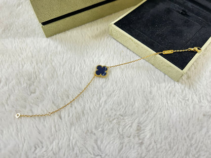 [Amore Jewels]CLOVER 1 MOTIF PIETERSITE BRACELET