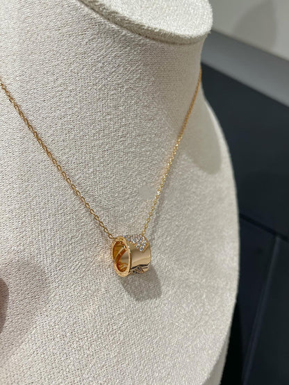 [Amore Jewels]LIENS EVIDENCE DIAMOND PAVED NECKLACE