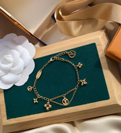 [Amore Jewels]BLOOMING PINK GOLD MOP BRACELET