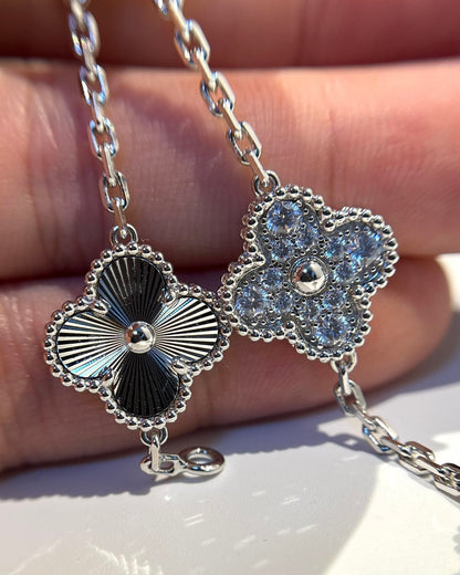 [Amore Jewels] CLOVER 5 MOTIF LASER BRACELET COLLECTION