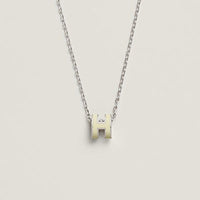 [Amore Jewels]HM CLIC YELLOW ENAMEL GOLD NECKLACE