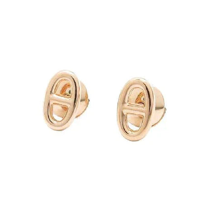 [Amore Jewels]CHAINE SMALL EARRINGS GOLD AND SILVER