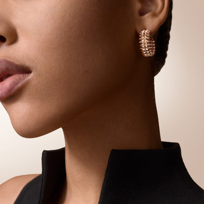 [Amore Jewels]CLASH 9.2MM DOUBLE ROW EARRINGS