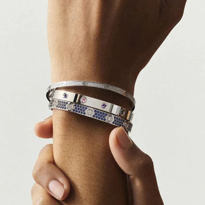 [Amore Jewels]Classic 6.1mm Love Bracelet 10-Diamond Multicolor