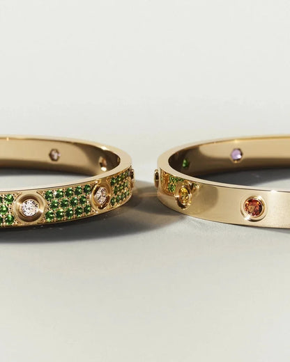 [Amore Jewels]Classic 6.1mm Love Bracelet 10-Diamond Full Pavé