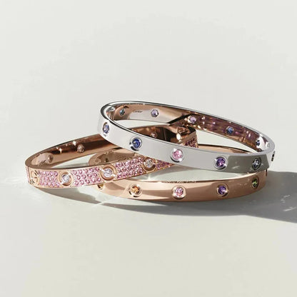 [Amore Jewels]Classic 6.1mm Love Bracelet 10-Diamond Multicolor